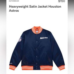Mitchel & Ness Houston Astros Satin Jacket kids